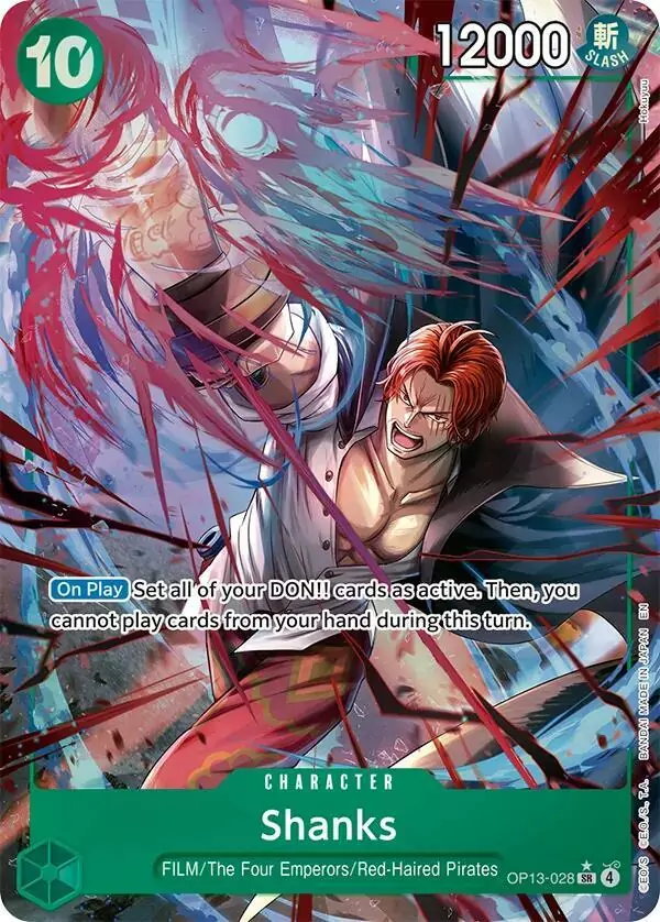 Shanks (Alternate Art) - Super Rare - OP13-028