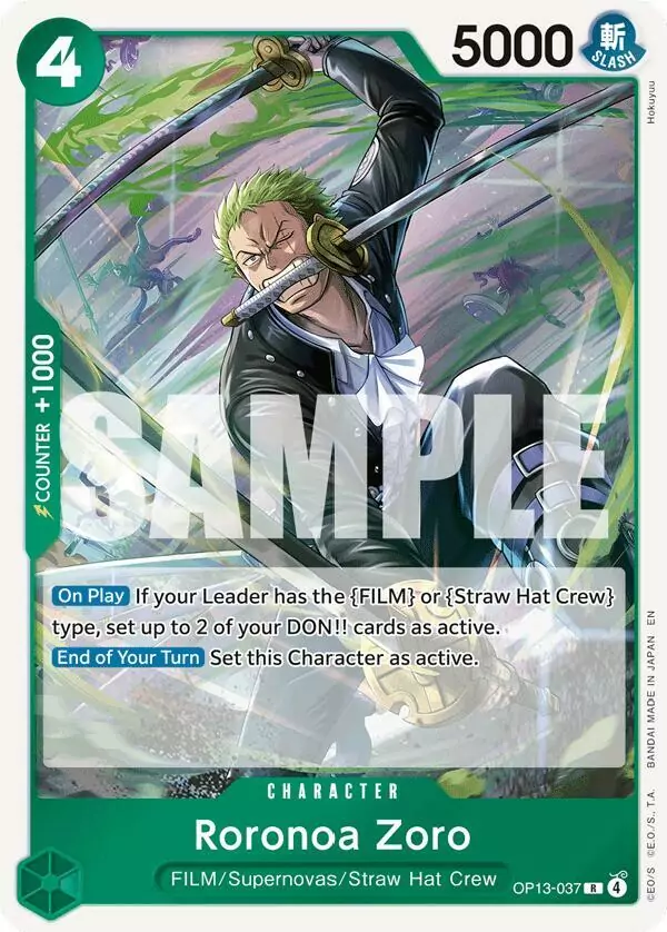 Roronoa Zoro - Rare - OP13-037