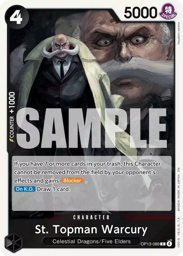 St. Topman Warcury - Rare - OP13-089