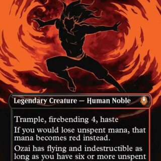 Ozai, the Phoenix King (Borderless) (Foil) - Mythic - #335 - Inglés
