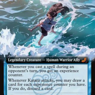 Katara, Waterbending Master (Extended Art) (Foil) - Mythic - #180 - Inglés