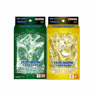 DIGIMON CARD GAME: Pack Guardian Vortex [ST18] + Fable Waltz [ST19] Starter Decks (1 de cada 1) [REMATE FINAL 2025]