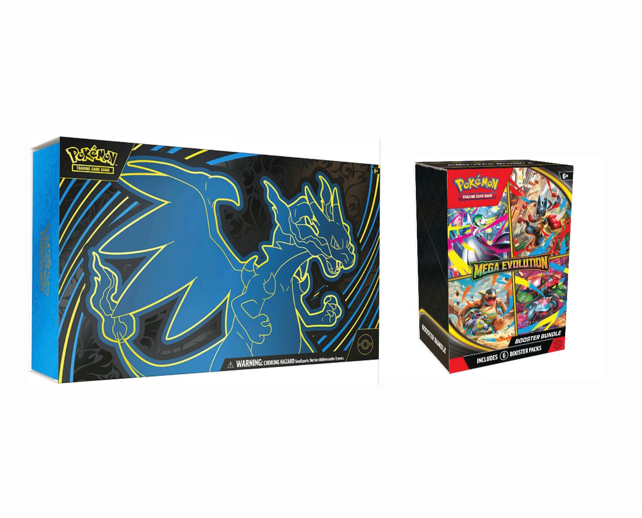 Pokémon TCG: Pack Mega Charizard X ex Ultra Premium Collection + Booster Bundle Mega Evolution - Inglés