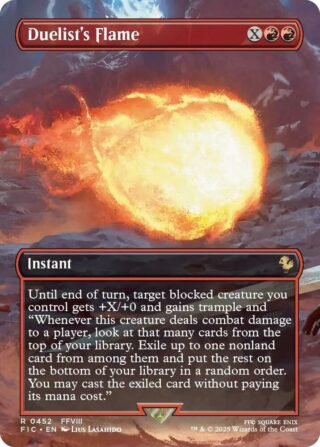 Duelist's Flame (Borderless Foil) - Rare - #452 - Inglés (FF)