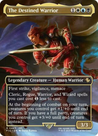 the destined warrior (Borderless Foil) - Rare - #443 - Inglés (FF)