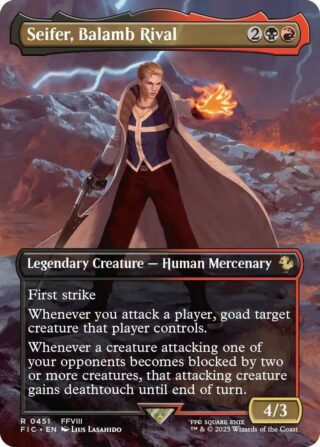 seifer, balamb rival (Borderless Foil) - Rare - #451 - Inglés (FF)
