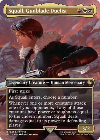 Squall, Gunblade Duelist (Borderless Foil) - Rare - #453 - Inglés (FF)