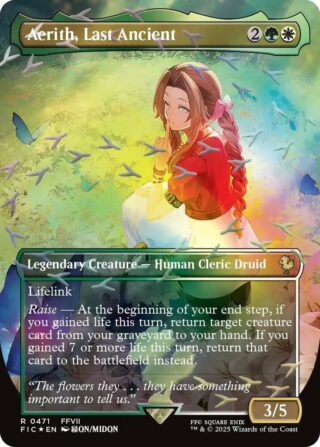 Aerith, Last Ancient (Borderless) (Chocobo Track Foil) - Rare - #471 - Inglés