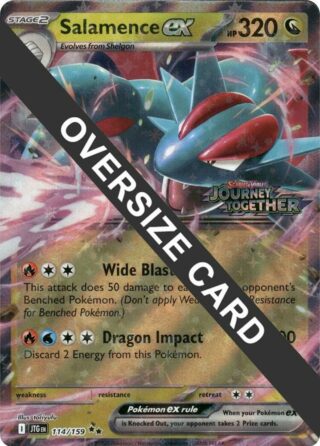 Salamence ex (Journey Together Stamped) - Jumbo Cards - 114/159 - Inglés