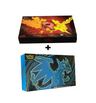 Pokémon TCG: Pack Mega Charizard X EX UPC + Rocket's Moltres EX UPC  - Inglés (1 de cada 1) [REMATE FINAL 2025]