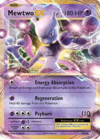 Mewtwo EX - 52/108 - Ultra Rare - Inglés