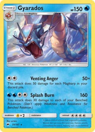 Gyarados - 33/147 - Holo Rare - Inglés