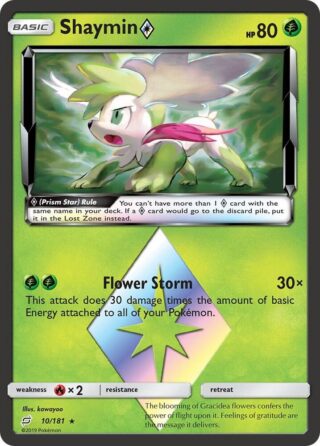 Shaymin Prism Star - 10/181 - Prism Star Rare - Inglés