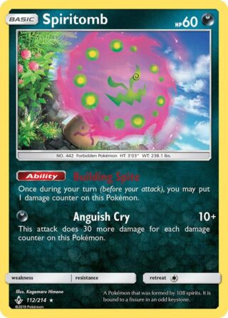 Spiritomb - 112/214 - Holo Rare Reverse Holo - Español