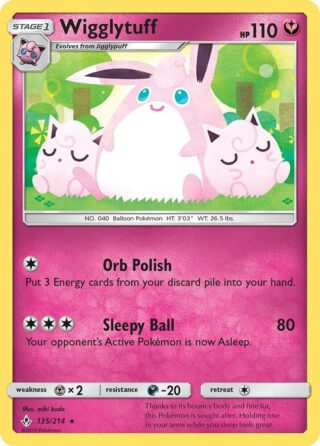 Wigglytuff - 135/214 - Rare - Español