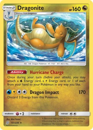Dragonite - 151/236 - Rare Reverse Holo - Español