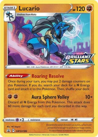 Lucario - SWSH186 - Pre Release Promo - Inglés