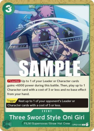 Three Sword Style Oni Girl - ST11 - Common - OP02-045