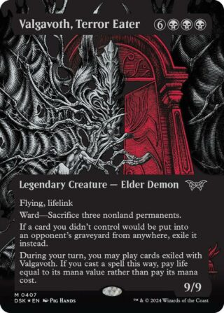 Valgavoth, Terror Eater (Showcase) (Textured Foil) - #321 - Mythic - Inglés (Duskmourn)
