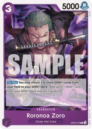 Roronoa Zoro - ST26 - Rare - OP09-076
