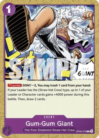 Gum-Gum Giant - ST26 - Rare - OP09-078
