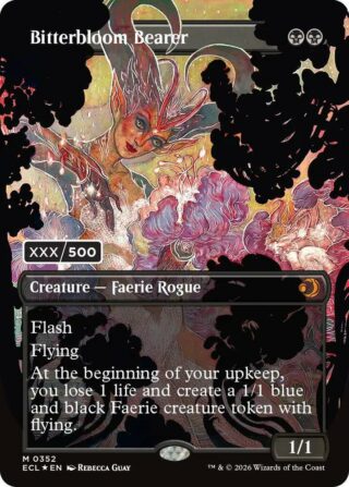 Bitterbloom Bearer (Borderless) (Serial Numbered 183/500) - Mythic - #352 - Inglés