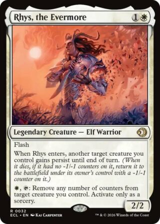 Rhys, the Evermore (Foil) - Rare - #32 - Inglés