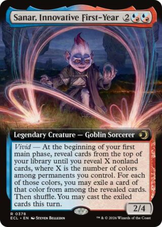 Sanar, Innovative First-Year (Extended Art) - Rare - #378 - Inglés