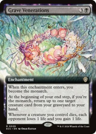 Grave Venerations (Extended Art) - Rare - #29 - Inglés