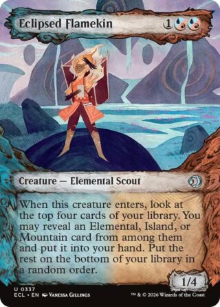 Eclipsed Flamekin (Showcase) (Foil) - Uncommon - #337 - Inglés