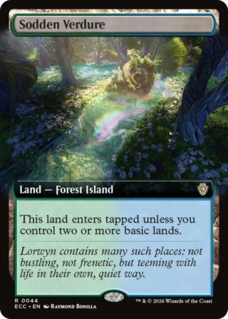 Sodden Verdure (Extended Art) - Rare - #44 - Inglés