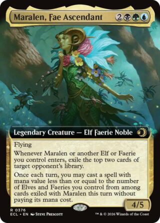 Maralen, Fae Ascendant (Extended Art) - Rare - #376 - Inglés