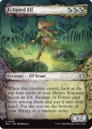 Eclipsed Elf (Showcase) (Foil) - Uncommon - #336 - Inglés