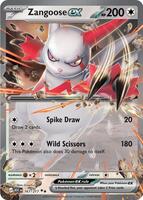 Zangoose ex - Double Rare - 167/217 - Inglés
