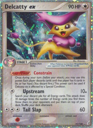 Delcatty EX- 91/100 - Ultra Rare - Inglés (Damaged)