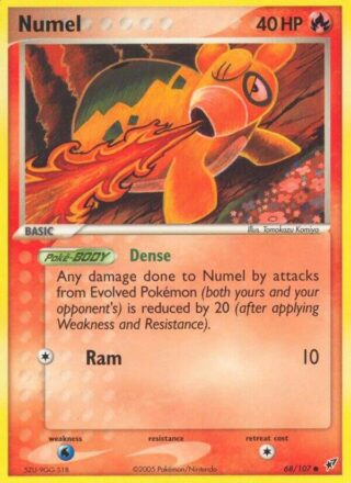 Numel - 68/107 - Common Reverse Holo - Inglés (Lightly Played)