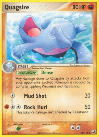 Quagsire - 44/115 - Uncommon Reverse Holo - Español