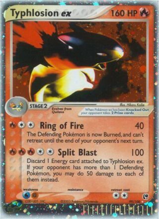 Typhlosion EX - 99/100 - Ultra Rare - Inglés (Damaged)