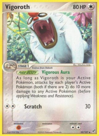 Vigoroth - 12/109 - Uncommon Reverse Holo (Moderately Played)