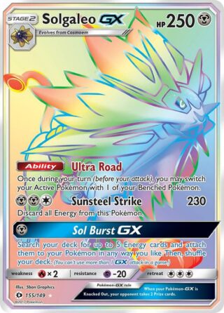 Solgaleo GX - 155/149 - Hyper Rare - Inglés