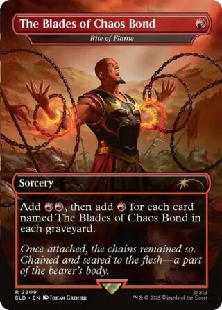 Secret Lair x God of War: The Blades of Chaos Bond (Rite of Flame) - #2209 - Rare - Inglés