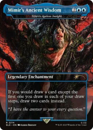 Secret Lair x God of War: Mimir's Ancient Wisdom (Teferi's Ageless Insight) - #2214 - Rare - Inglés