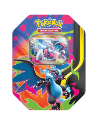Pokémon TCG: Mega Charizard X EX Tin - Inglés [PREVENTA 20/02/2026]