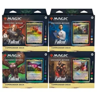4x MTG: Fallout Commander Decks - inglés [Uno de cada uno] (Case Sellado)