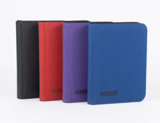 Hunter Supplies: 4 Pocket Premium Card Binder con cierre - (160 Espacios)