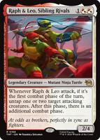 Raph & Leo, Sibling Rivals (Foil) - #166 - Rare - Inglés